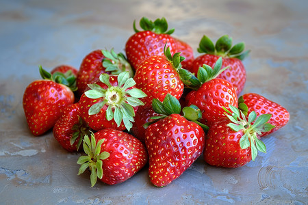 健康可口的草莓图片