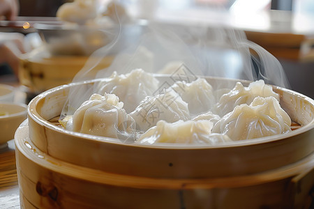 健康美味的蒸饺图片