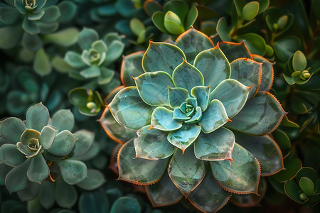 户外的绿色多肉植物图片