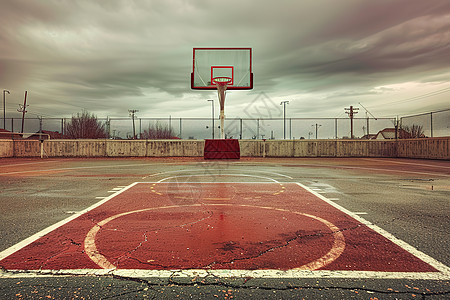 篮球场上的框架图片