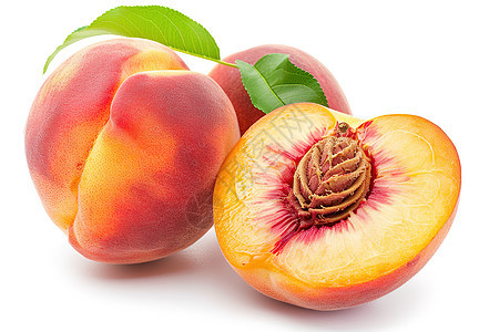 新鲜可口的桃子图片