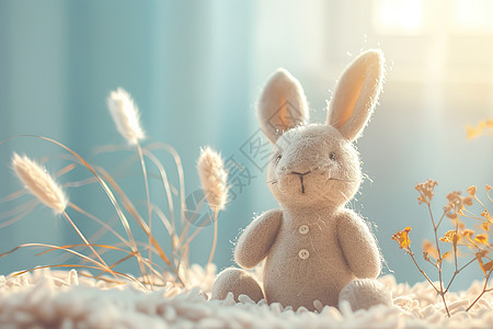 兔子毛毡玩具图片