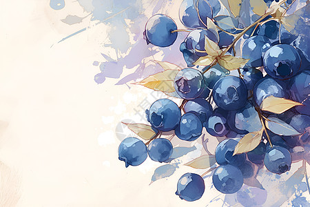 成熟的水果蓝莓图片