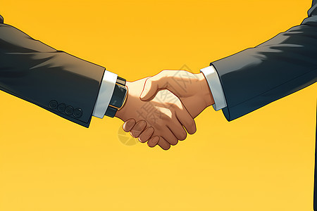 互相握手的商人图片