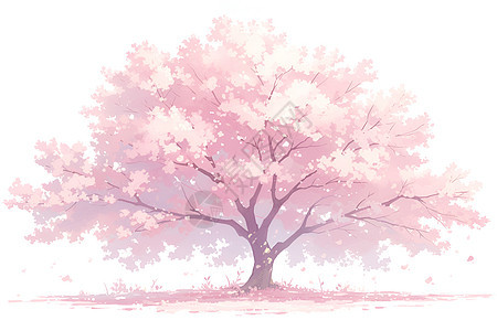 展示的樱花树图片