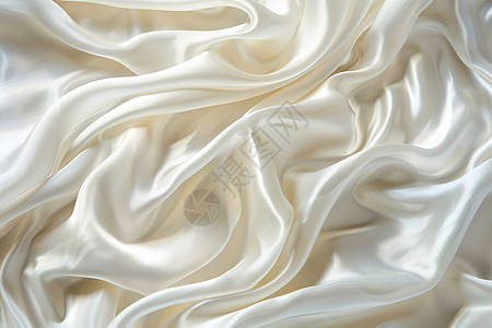 白色丝绸布料图片