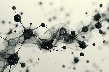 黑白分子结构图片