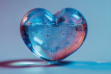 透明玻璃心脏图片