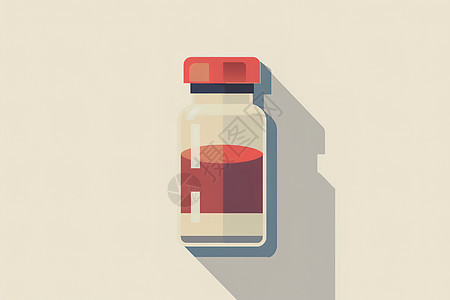 一个红色的药瓶图片