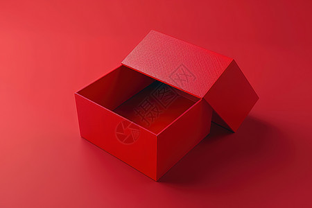 红色立方盒子图片