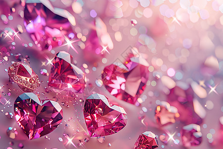 绚丽的粉色钻石图片