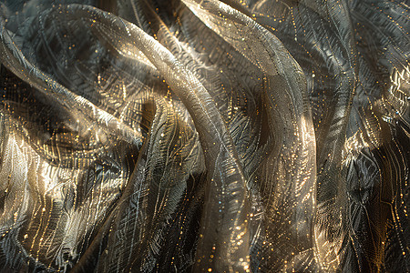 金色丝绸织物花纹图片