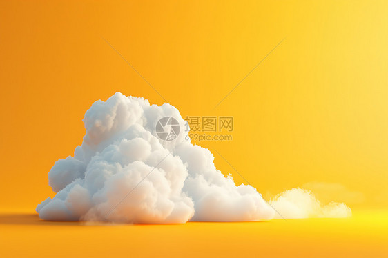 一团漂浮的云朵图片