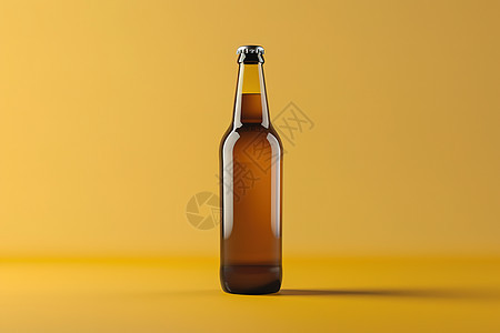 玻璃瓶里的啤酒图片