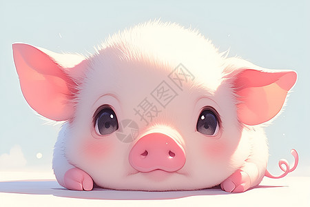 甜美的可爱小猪图片
