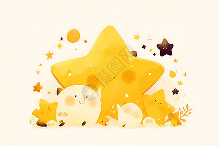 金黄的星星图片