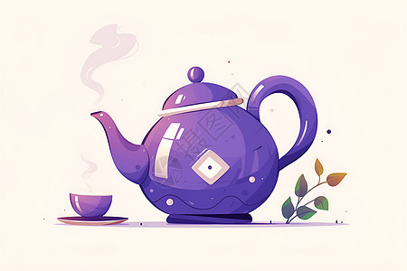 简约茶壶图标图片