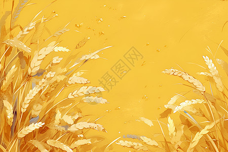 金黄的麦穗图片