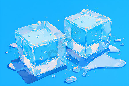 冰块与水珠图片