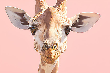 长颈鹿的头背景图片