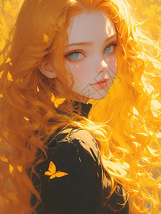 阳光下的金发女郎图片