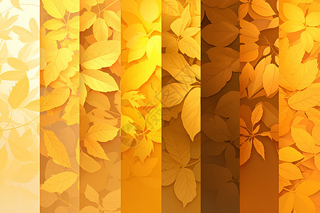 金黄的秋叶图片