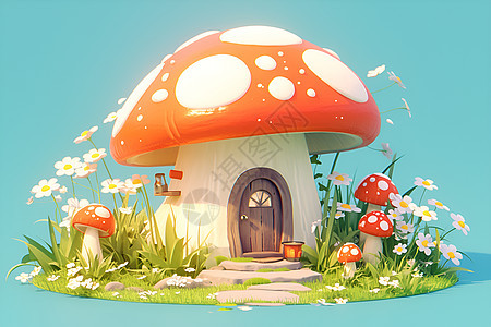 魔法蘑菇屋图片