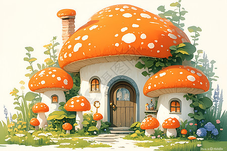 奇幻蘑菇屋图片