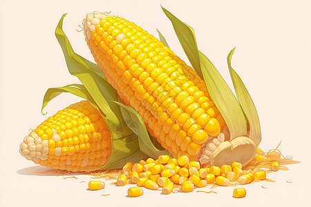 设计的玉米谷物图片