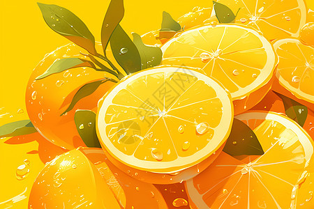 夏日清凉柠檬图片