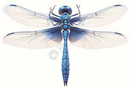 简约蜻蜓插画图片