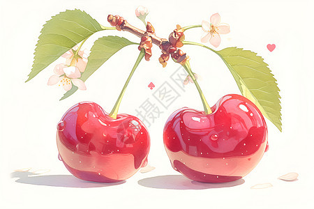 新鲜的水果樱桃图片