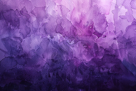 紫色水彩画图片
