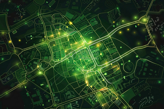 绿光城市地图图片