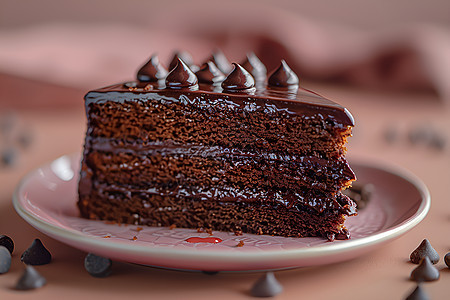 巧克力蛋糕的诱人图片