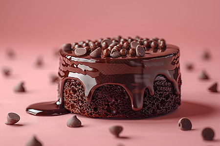 巧克力蛋糕的光泽图片