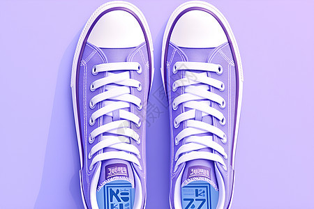 卡通的紫色鞋子图片