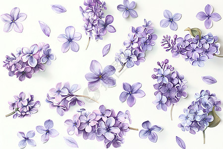 紫色的花卉图片