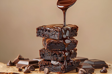 巧克力布朗尼蛋糕图片