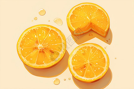 汁水饱满的橙子图片