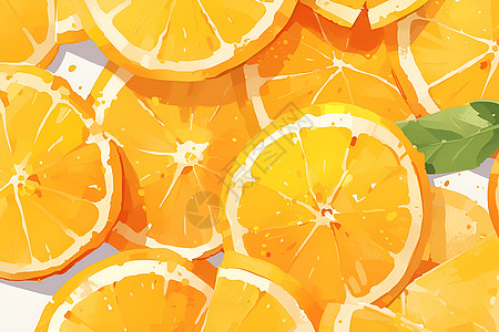 鲜艳橙子图片