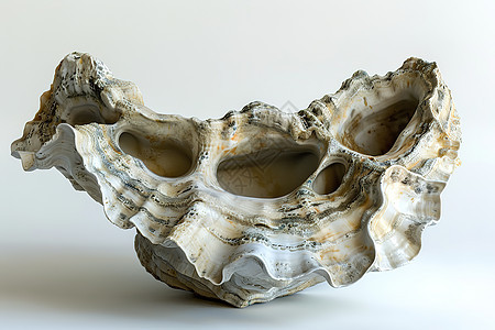 创意贝壳雕塑图片