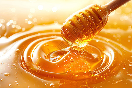 甜蜜流动的蜂蜜图片