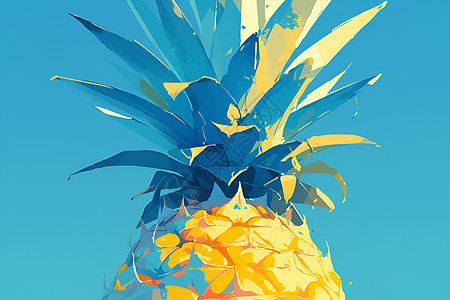 绘画的浆果菠萝图片