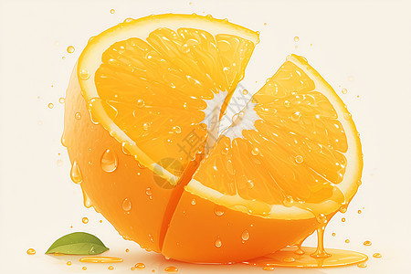 饱满多汁的橙子图片