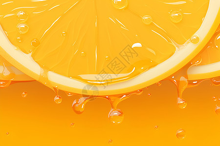 橙子上的汁水图片