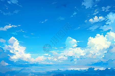 飘逸的蓝天白云图片
