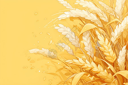 田野里的稻穗图片