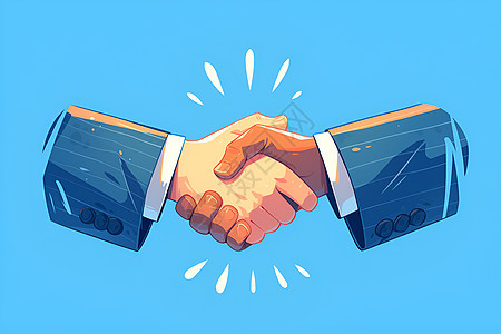 握手合作信任与合作的象征图片