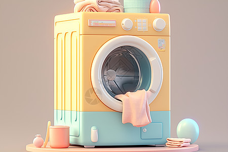 温馨时尚洗衣机图片